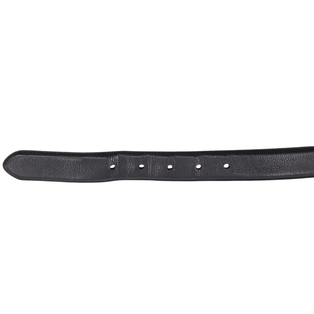 Polo Ralph Lauren Mens 42 Black Pebbled Leather Belt